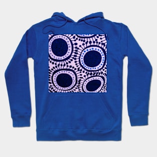 Pattern in Blue and White Hoodie